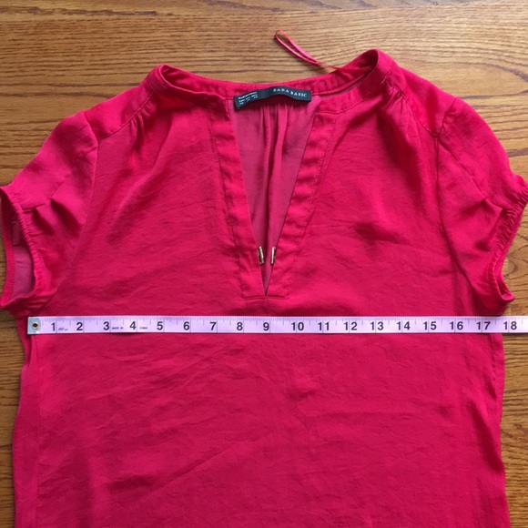 ZARA Short Sleeve Blouse - Picture 5 of 7